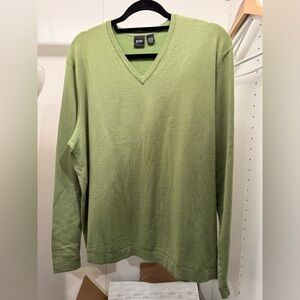 BOSS Green V-Neck Men's Wool Blend Sweater Size XL